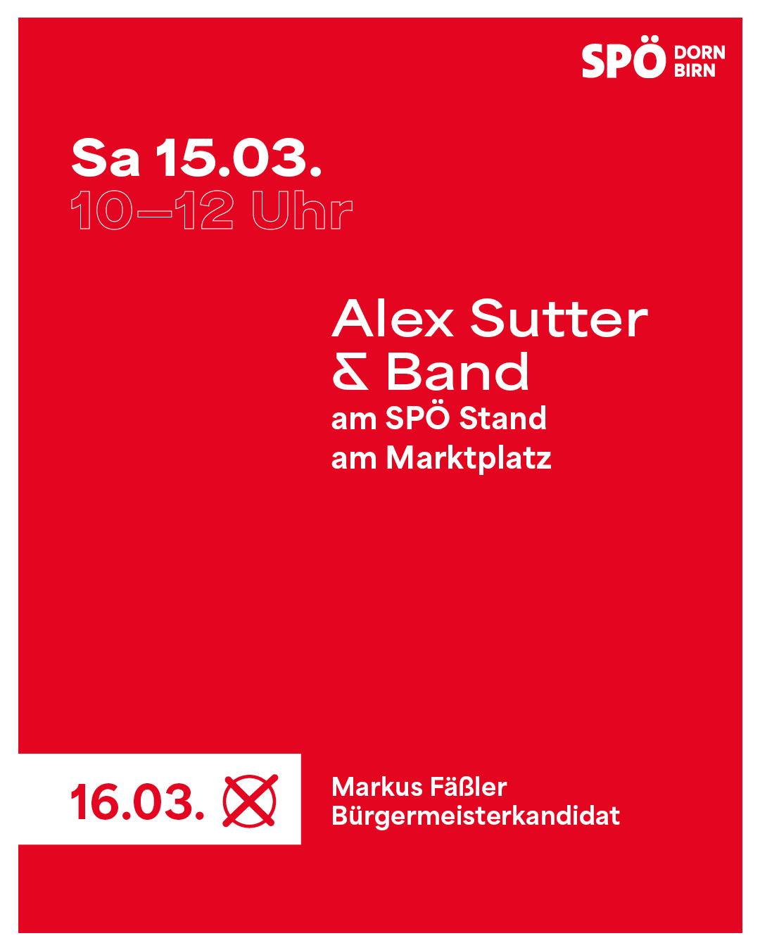 Politisieren und musizieren. Diesen Samstag dürfen wir Alex Sutter und Band an unserem Stand am Marktplatz begrüßen. Kommt vorbei!