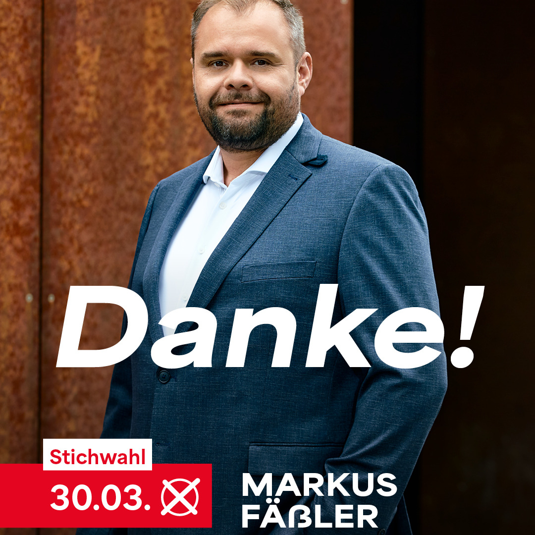 Vielen Dank für eure starke Unterstützung. Ich zähle am 30.3. auf eure Stimme. #stichwahl